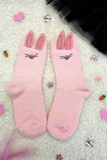 FUNNY BUNNY pink socks for women | BestSockDrawer.com