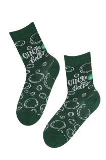 GINGLE BELLS green Christmas socks | BestSockDrawer.com