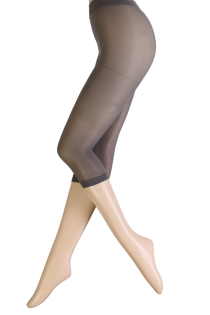 LAILA grey sheer capri leggings for women | BestSockDrawer.com