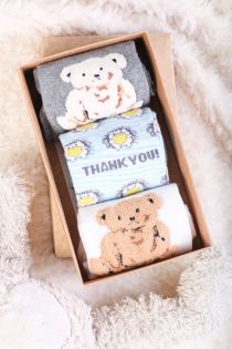 THANK YOU hedgehog gift box with 3 pairs of socks | BestSockDrawer.com