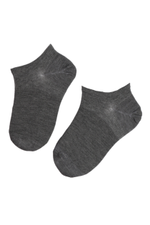 MONDI gray viscose socks for children | BestSockDrawer.com