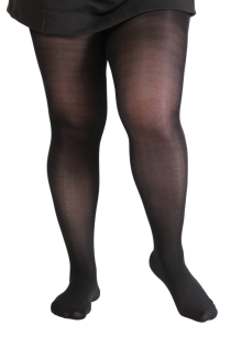 OPAQUE plus size mustad sukkpüksid naistele | BestSockDrawer.com