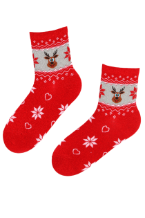 COMET red Christmas socks for women | BestSockDrawer.com