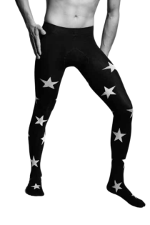 STAR tights with a star pattern for men | BestSockDrawer.com