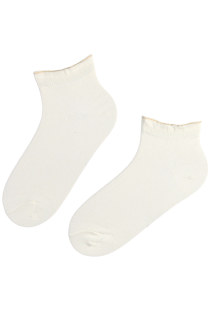 TESSA creamy white low-cut socks | BestSockDrawer.com