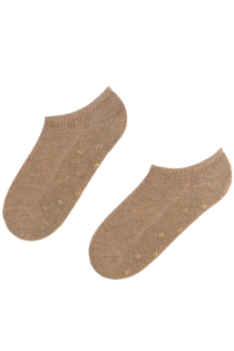TUULI beige anti-slip low-cut wool socks | BestSockDrawer.com