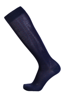 VEIKO dark blue merino wool knee-highs for men | BestSockDrawer.com