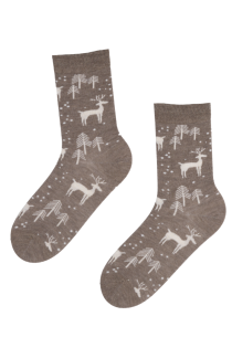 WHITE FOREST brown angora wool socks | BestSockDrawer.com