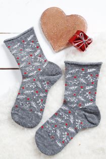 WONDERLAND grey angora socks for children | BestSockDrawer.com