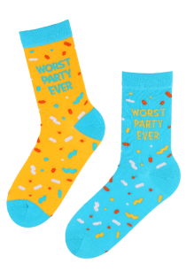 WORST PARTY EVER cotton socks | BestSockDrawer.com