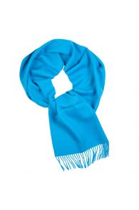 Alpaca wool bright blue scarf | BestSockDrawer.com