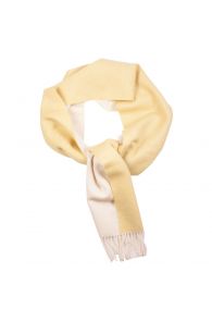 Alpaca wool yellow-white coloured scarf | BestSockDrawer.com