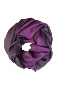Alpaca wool and silk double-sided dark purple shawl | BestSockDrawer.com