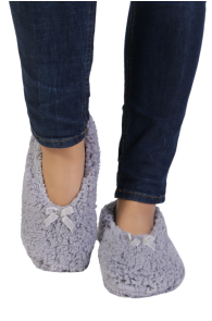 ARIA gray soft slippers for women | BestSockDrawer.com