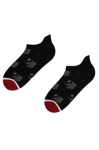BAMBOO black socks with pandas | BestSockDrawer.com