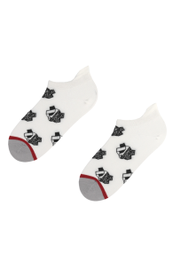 BAMBOO white socks with pandas | BestSockDrawer.com