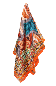 CARLOFORTE orange neckerchief | BestSockDrawer.com