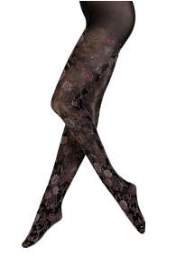 CARMEN tights with a romantic floral pattern | BestSockDrawer.com