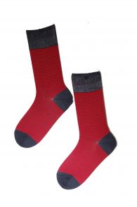 CECAR red Dress Socks for Men | BestSockDrawer.com