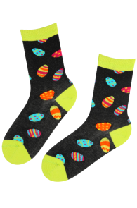 EGGHUNTER cotton socks with colored eggs | BestSockDrawer.com