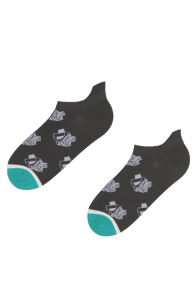 BAMBOO gray socks with pandas | BestSockDrawer.com