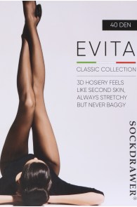 EVITA 40DEN 3D black tights | BestSockDrawer.com