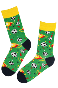 FOOTBALL colorful soccer fan socks | BestSockDrawer.com