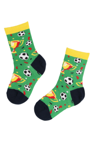 FOOTBALL colourful football fan socks for kids | BestSockDrawer.com