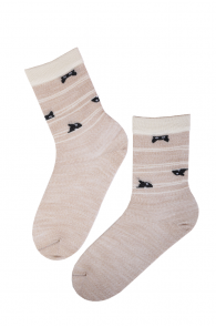 HIDDEN CAT merino wool socks for women | BestSockDrawer.com