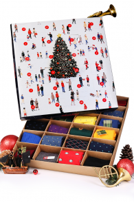 Advent calendar FOR CHIC MEN with 24 pairs of suit socks | BestSockDrawer.com