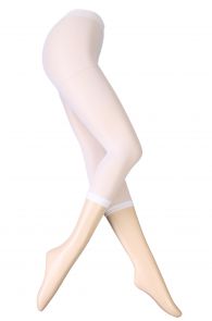 LAILA white capri leggings | BestSockDrawer.com