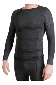 LANA grey merino wool thermal shirt for men | BestSockDrawer.com