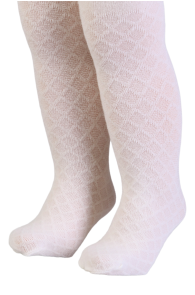 LILIAH creamy white cotton tights for babies | BestSockDrawer.com
