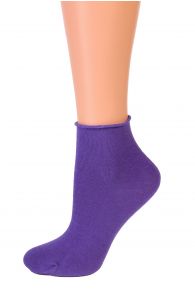 MILANA purple merino comfort socks | BestSockDrawer.com