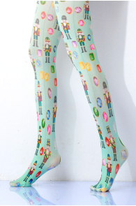LONDON print tights with a colourful pattern | BestSockDrawer.com