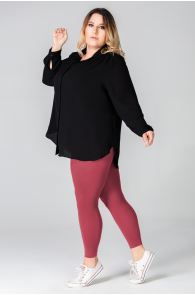 LUIZA queen size burgundy leggings | BestSockDrawer.com