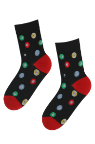 MORRIS cotton socks with billiard balls | BestSockDrawer.com