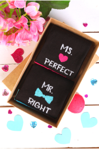 MS and MR PERFECT Valentine's Day gift box with 2 pairs | BestSockDrawer.com