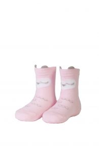 OWL baby girls' pink socks | BestSockDrawer.com