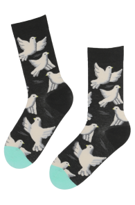 PIGEON cotton socks with white doves for men | BestSockDrawer.com