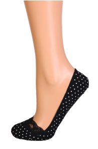 POIS black footies with dots | BestSockDrawer.com