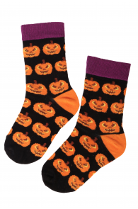 PUMPKIN cotton socks with pumpkins for kids | BestSockDrawer.com