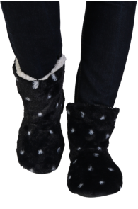 SOFTY warm black slippers | BestSockDrawer.com
