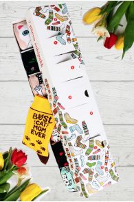 CAT MOM Mother's Day surprise box with 7 sock pairs for every week day | BestSockDrawer.com