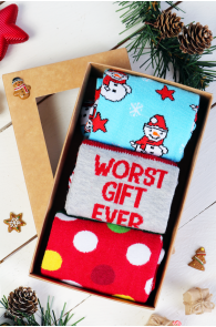 WORST GIFT EVER gift box with 3 pairs of socks | BestSockDrawer.com