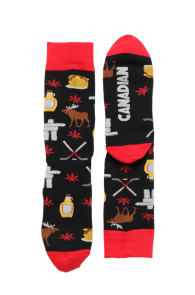 CANADIAN cotton socks with Canada-themed elements | BestSockDrawer.com