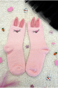 FUNNY BUNNY pink socks for women | BestSockDrawer.com