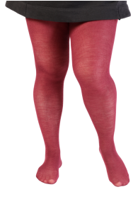 MILANA plus size burgundy merino wool tights | BestSockDrawer.com