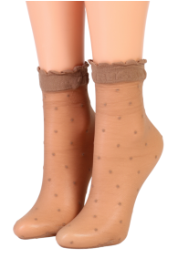 MILLA sheer socks with dots for women | BestSockDrawer.com