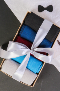 OLEV gift box with 5 pairs of silver thread socks | BestSockDrawer.com